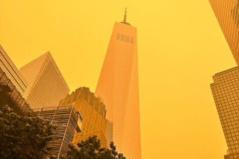 WIldfire smoke-NYC-June 2023