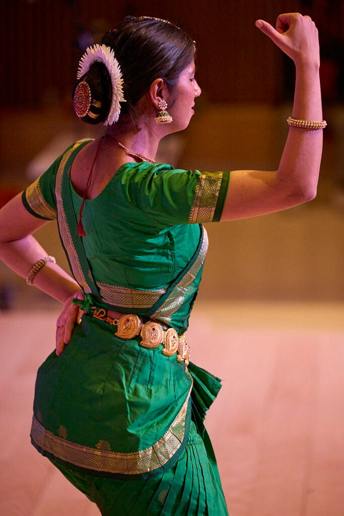 Khushi Desai performs an Indian dance