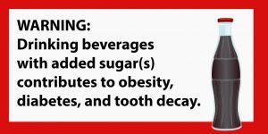 Warning against drinking sugary beverages