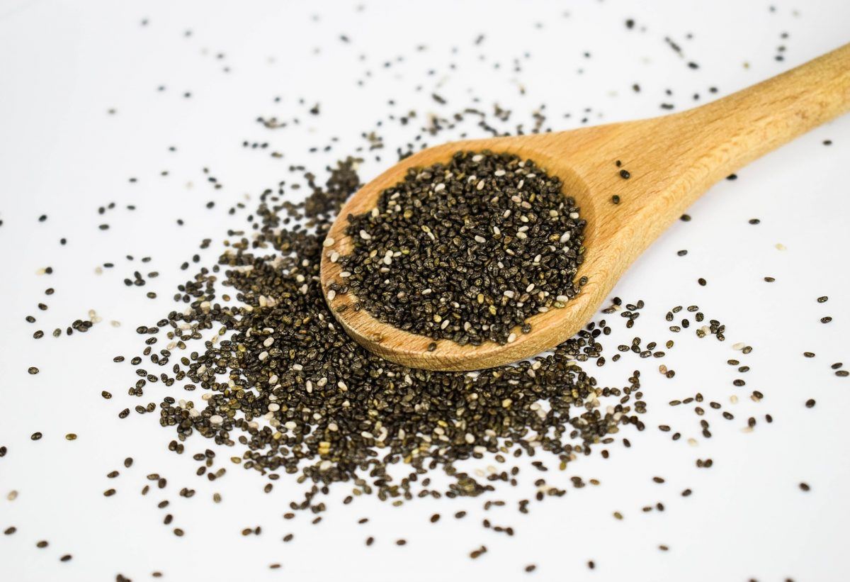 Chia Seeds in a spoon