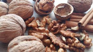 walnuts and cinnamon