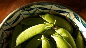 bowl of sugar snap peas