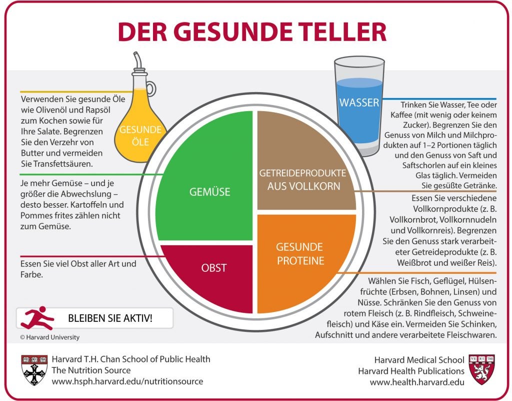 Der Gesunde Teller (The Healthy Eating Plate, German Translation)