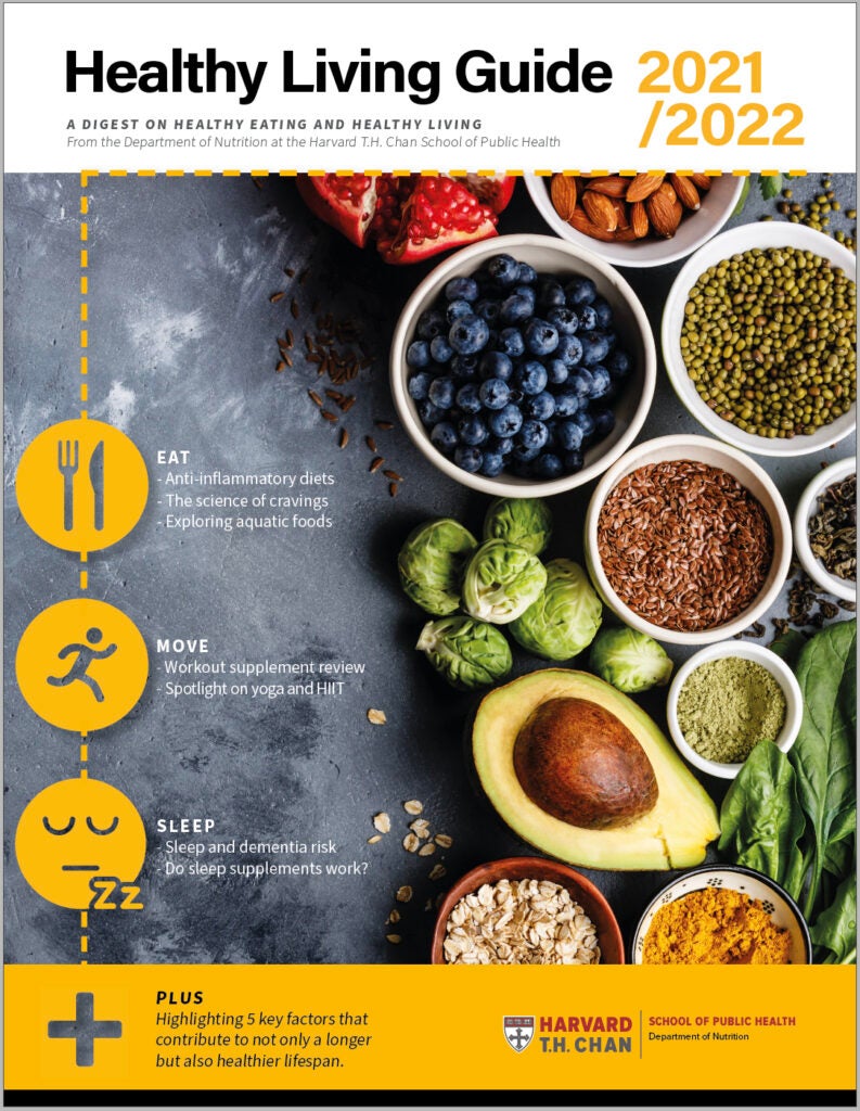 Healthy Living Guide 2021/2022 | The Nutrition Source | Harvard T.H. Chan  School Of Public Health