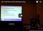 Rosiland King presents at PAA for WFHN study