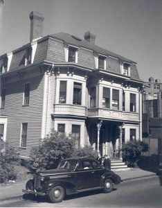 Old photo of 9 Bow Street building