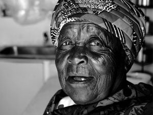 Older woman in South Africa
