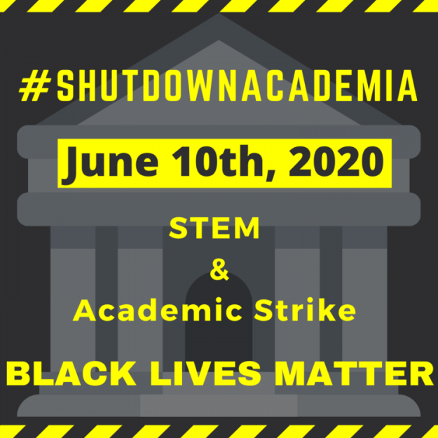 Black Lives Matter Shutdown academia graphic