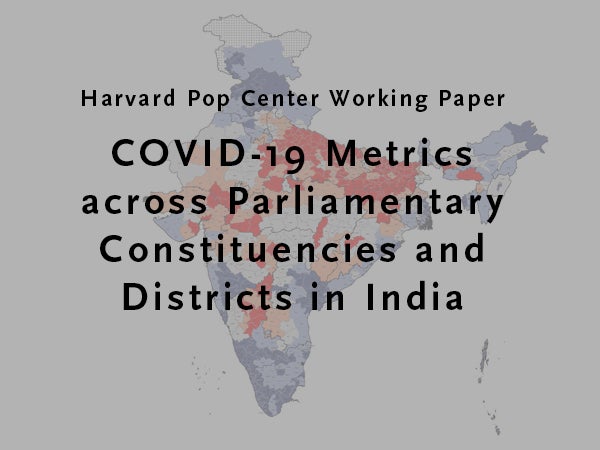 Map of India geopolitical units with title of working paper