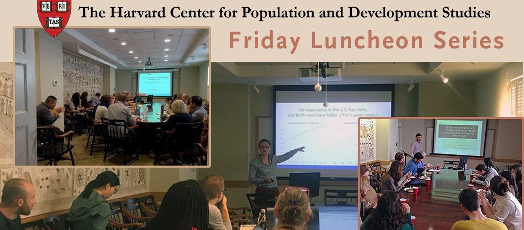 Collage of Friday Lunch Seminars