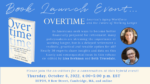 Image of book Overtime and details about the book launch