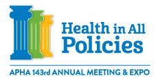 American Public Health Association Annual Meeting - 2015 logo: Health in All Policies