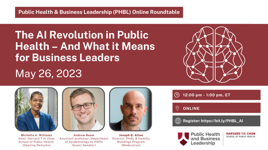 PHBL Roundtable invitation - the AI Revolution