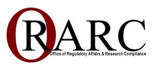 ORARC Logo Office of Regulatory Affairs and Research Compliance