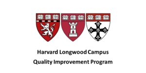 Harvard Medical School, Harvard Dental School and Harvard T.H. Chan School of Public Health Shields - text under shields "Harvard Longwood Campus Institutional Review Board"