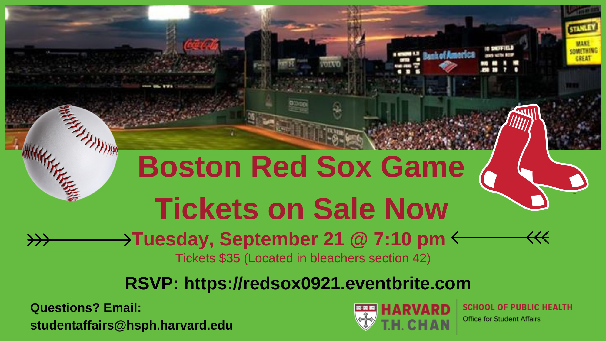 Harvard Chan Boston Red Sox Night