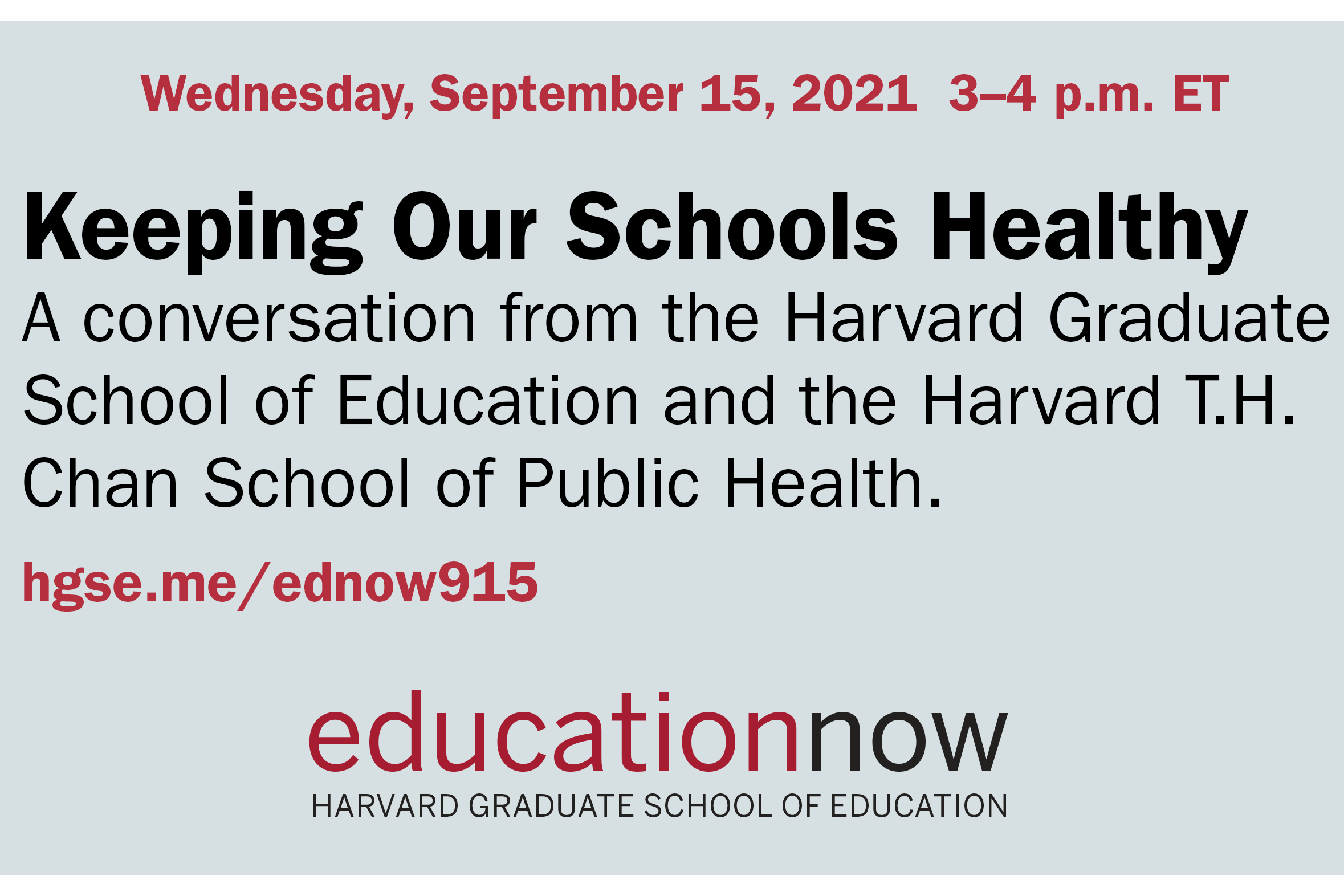 Education Now | Keeping Our Schools Healthy
