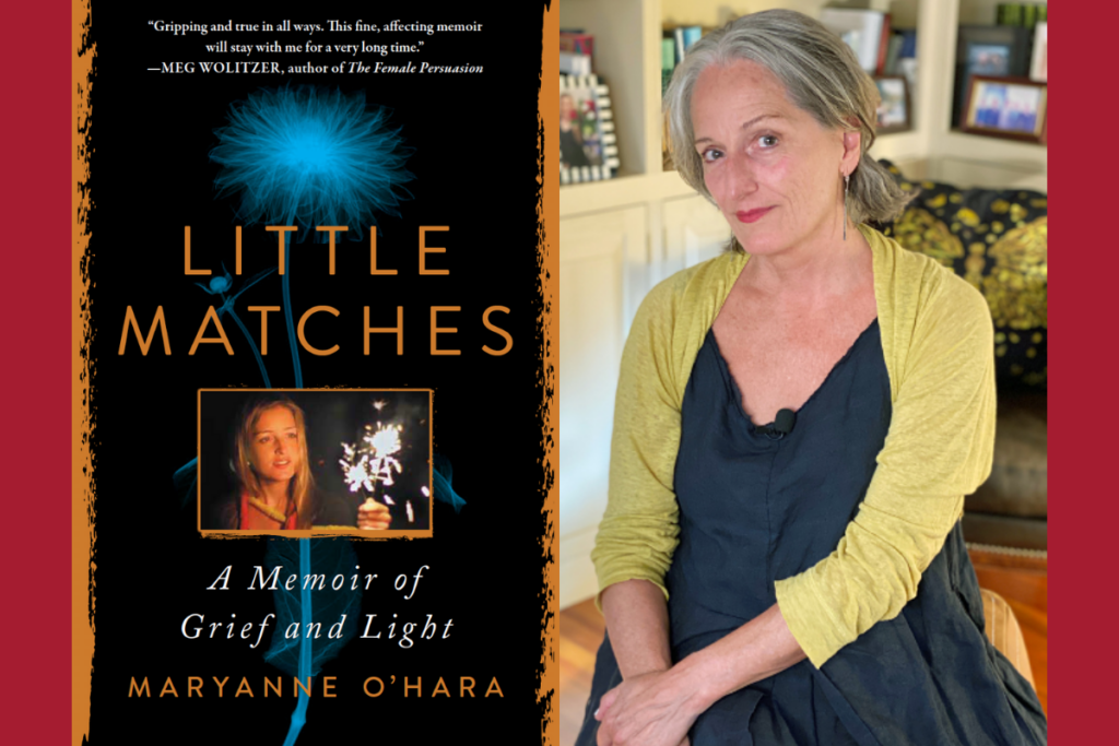 Image of Maryanne O'Hara and her book "Little Matches"