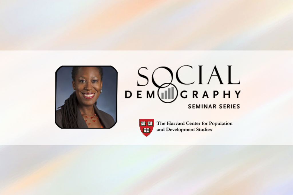 Head shot of Christina Fuller and Social Demography Logo