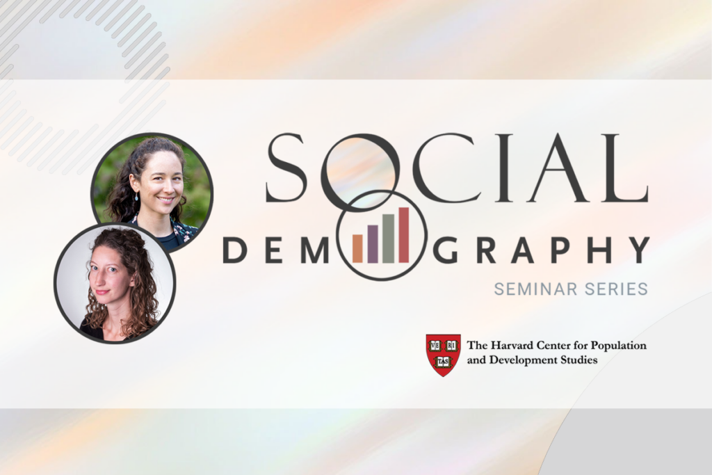 Social Demography logo and headshots of the two speakers
