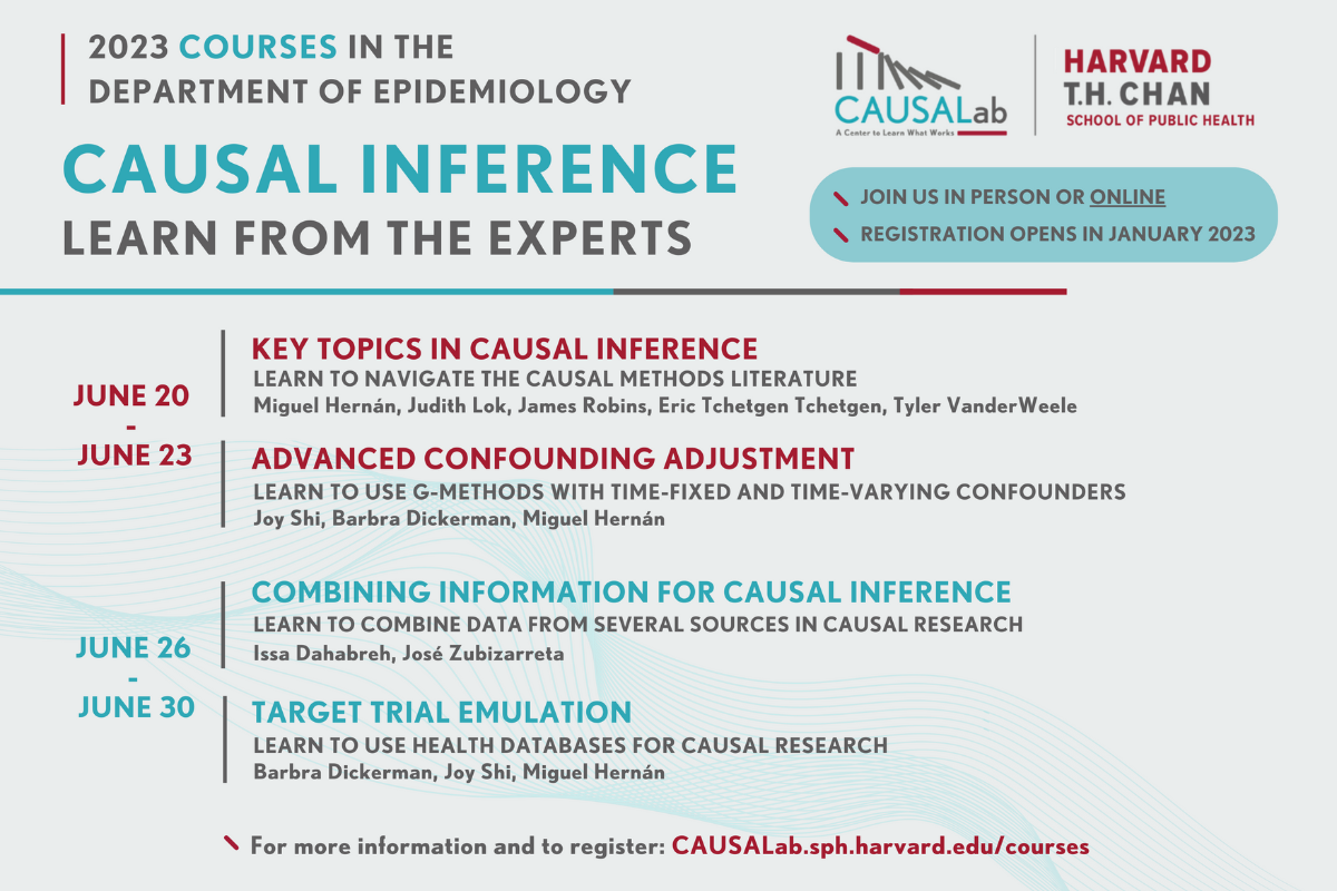 Summer Courses on Causal Inference