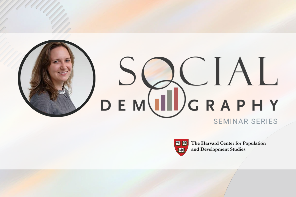 Harvard Pop Center Social Demography Seminar: “The place-based turn in federal policy: Implications for urban demography & inequality”