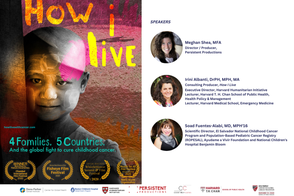 How I Live movie poster with the speaker headshots, name, and titles with co-hosts logos on the bottom