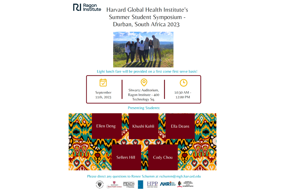 Harvard Global Health Institute Summer Student Symposium