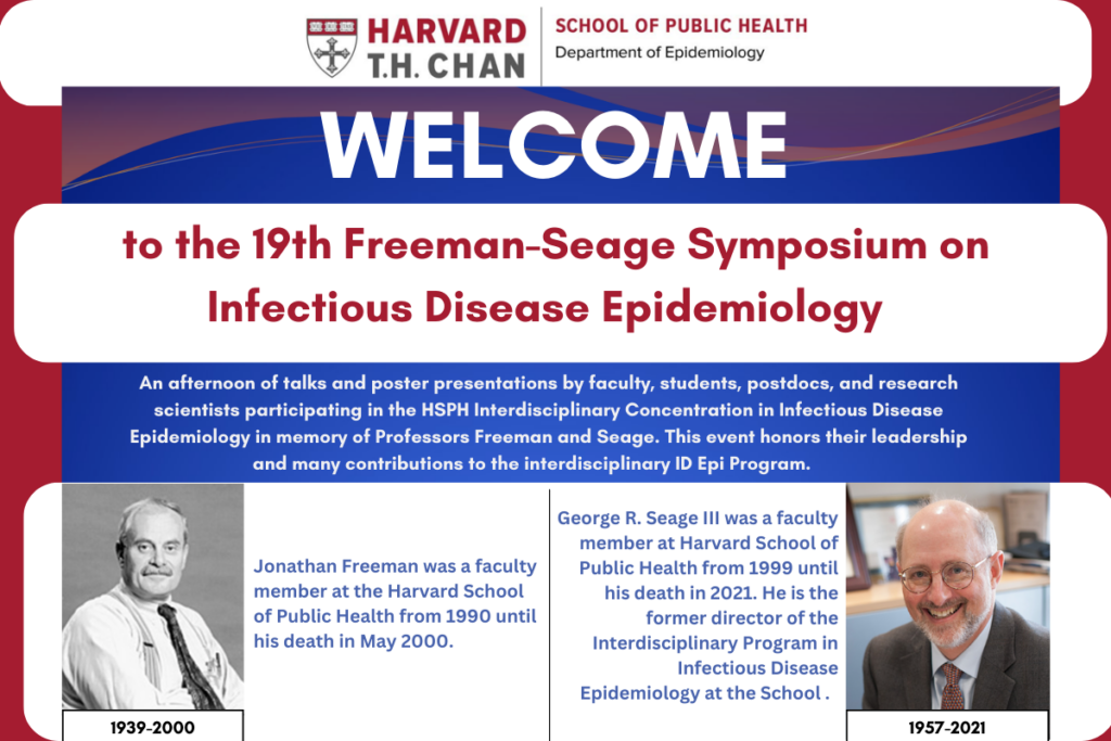 Image for event with Harvard Chan logo on top with event description, black and white photo of Jonathan Freeman