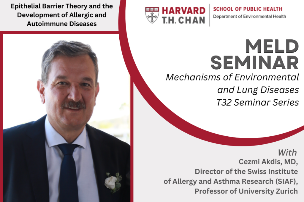 Dr. Cezmi Akdis and his MELD T32 Seminar flyer