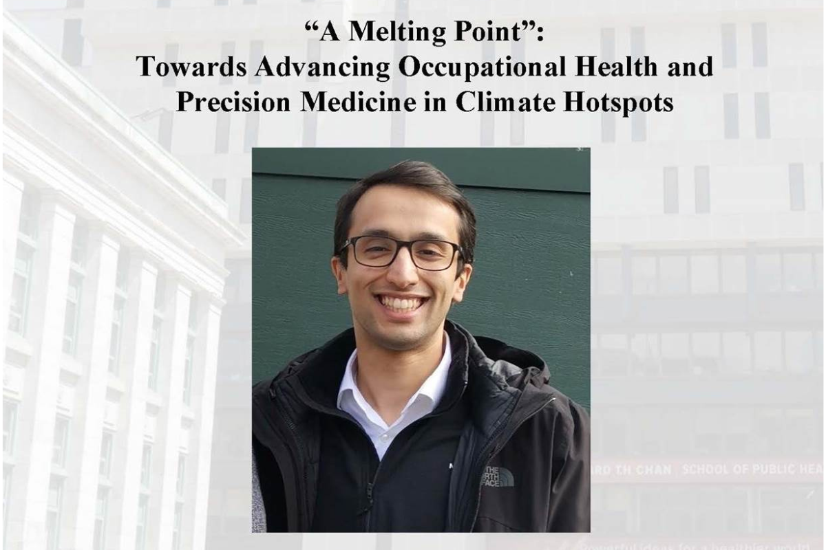 Department of Environmental Health Seminar – “A Melting Point”: Towards Advancing Occupational Health and Precision Medicine in Climate Hotspots