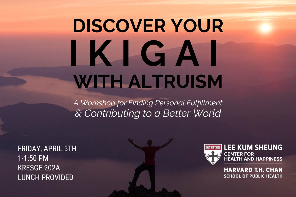 Discover your Ikigai with Altruism: A Workshop for Finding Personal Fulfillment and Contributing to a Better World
