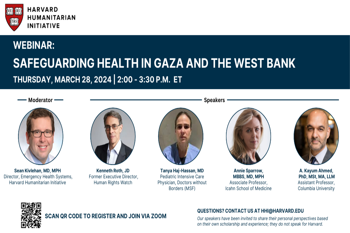 Safeguarding Health in Gaza and the West Bank