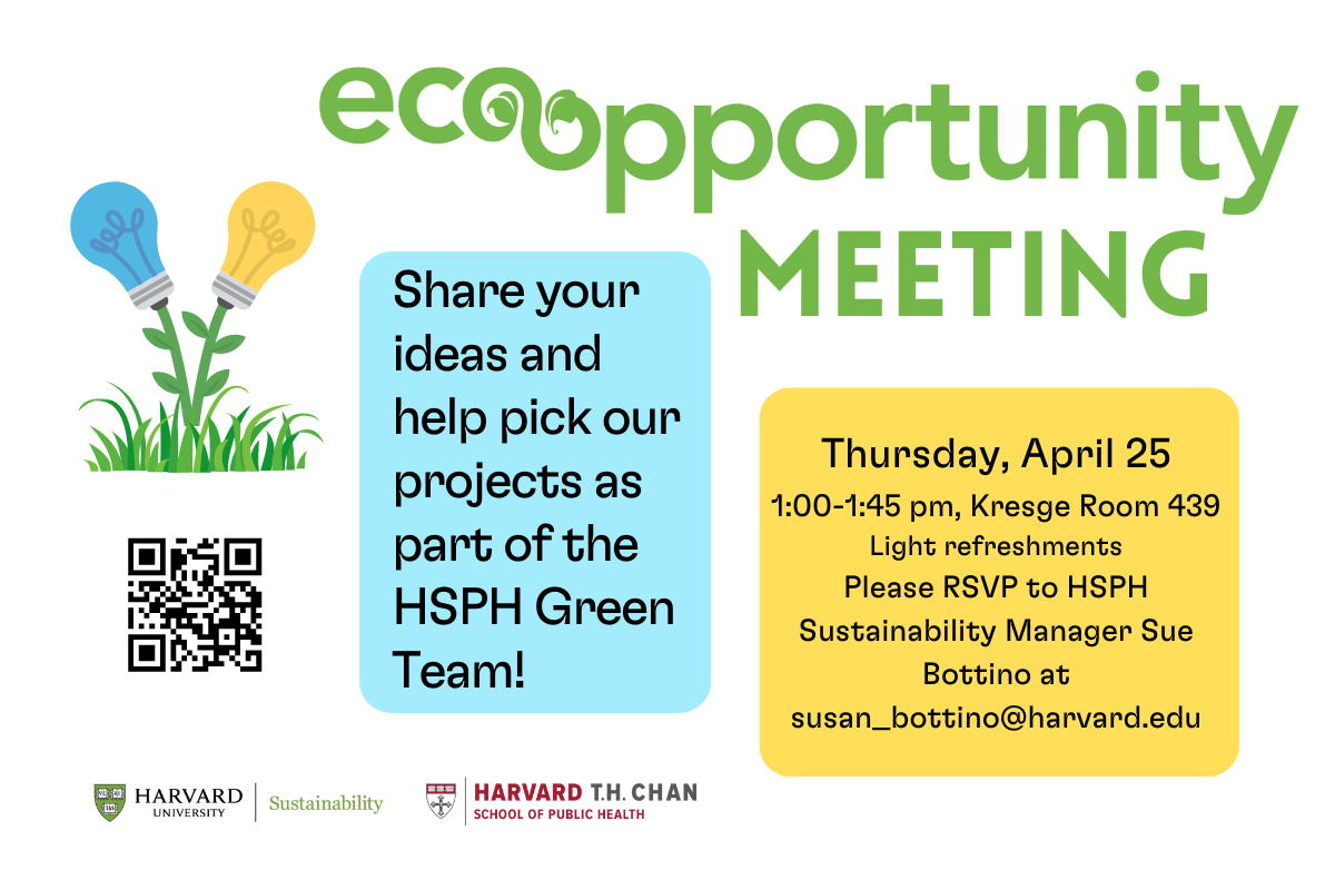 EcoOpportunity HSPH Green Team Meeting