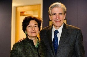 Linda Fried with HSPH Dean Julio Frenk
