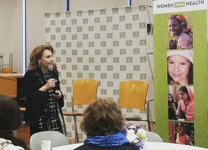 Felicia Knaul at Women and Health event