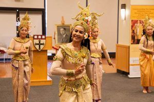 Thai dancers at the symposium reception