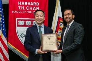 Ichiro Kawachi and Vidur Sharma, Harvard Chan Student Association president
