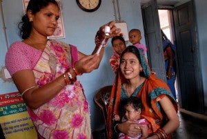 health worker maternal health mother baby clinic india