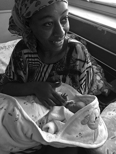 Mother and newborn, Ethiopia