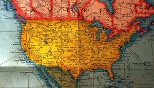 map of the United States of America