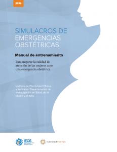 SIMULACROS DE EMERGENCIAS OBSTÉTRICAS Manual de entrenamiento