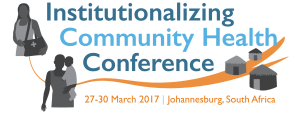 Institutionalizing Community Health Conference 2017