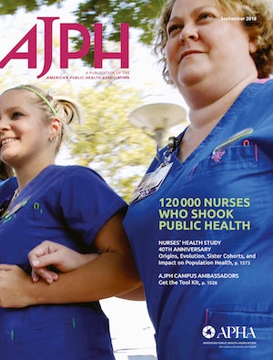 American Journal of Public Health September 2016 Nurses' Health Study Issue
