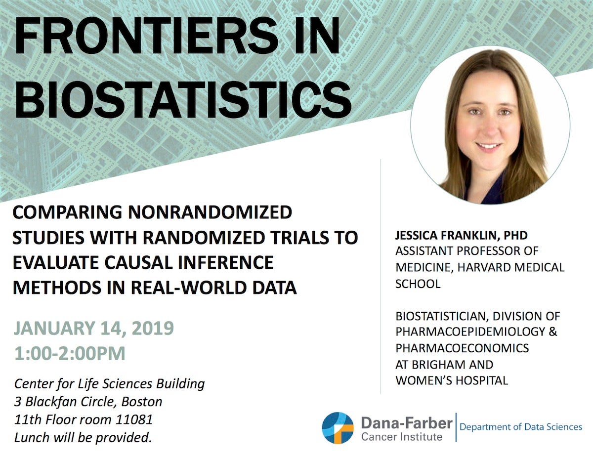Frontiers in Biostatistics Seminar with Jessica Franklin