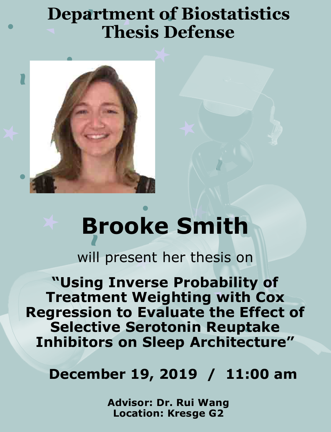 Brooke Smith Thesis Defense announcement