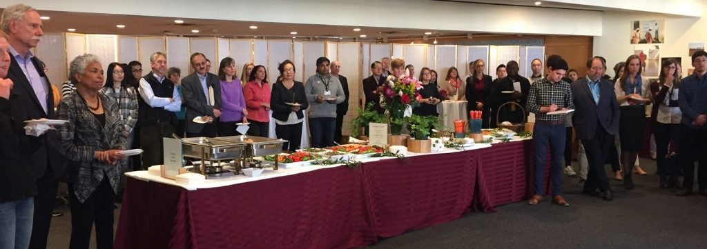 Department of Nutrition Members gather to celebrate Dr. Frank Hu and Dr. Walter Willlett